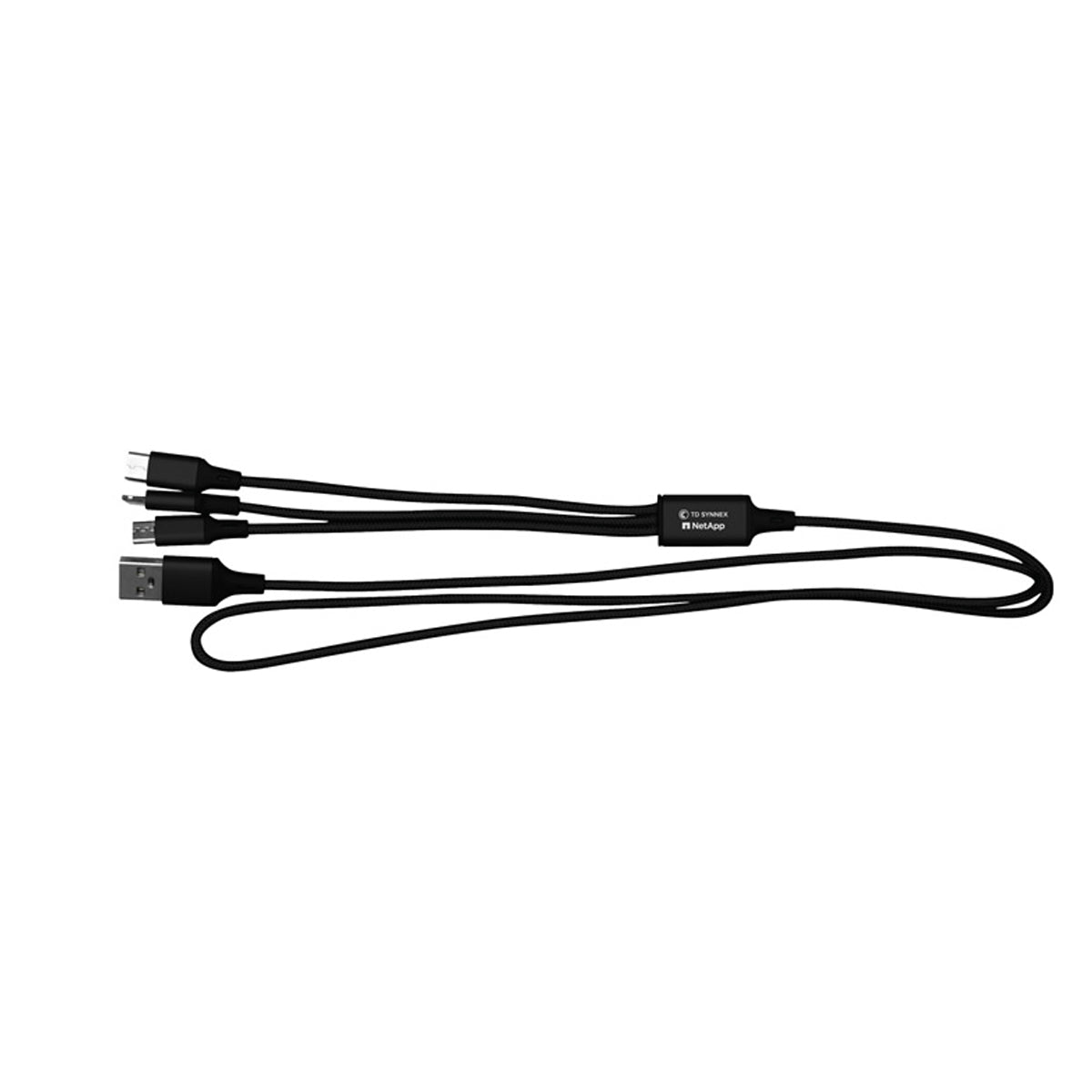 3" Metallic 3-in-1 Cable with Type C USB - TD Synnex + NetApp
